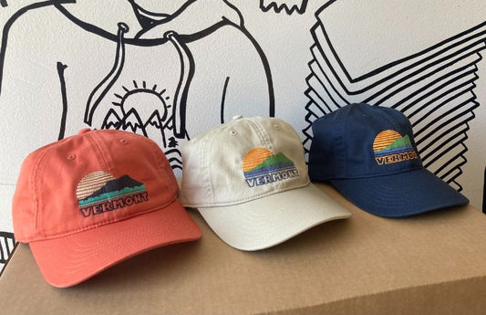 New Duds - Vermont Sunset Cotton Dad Hat