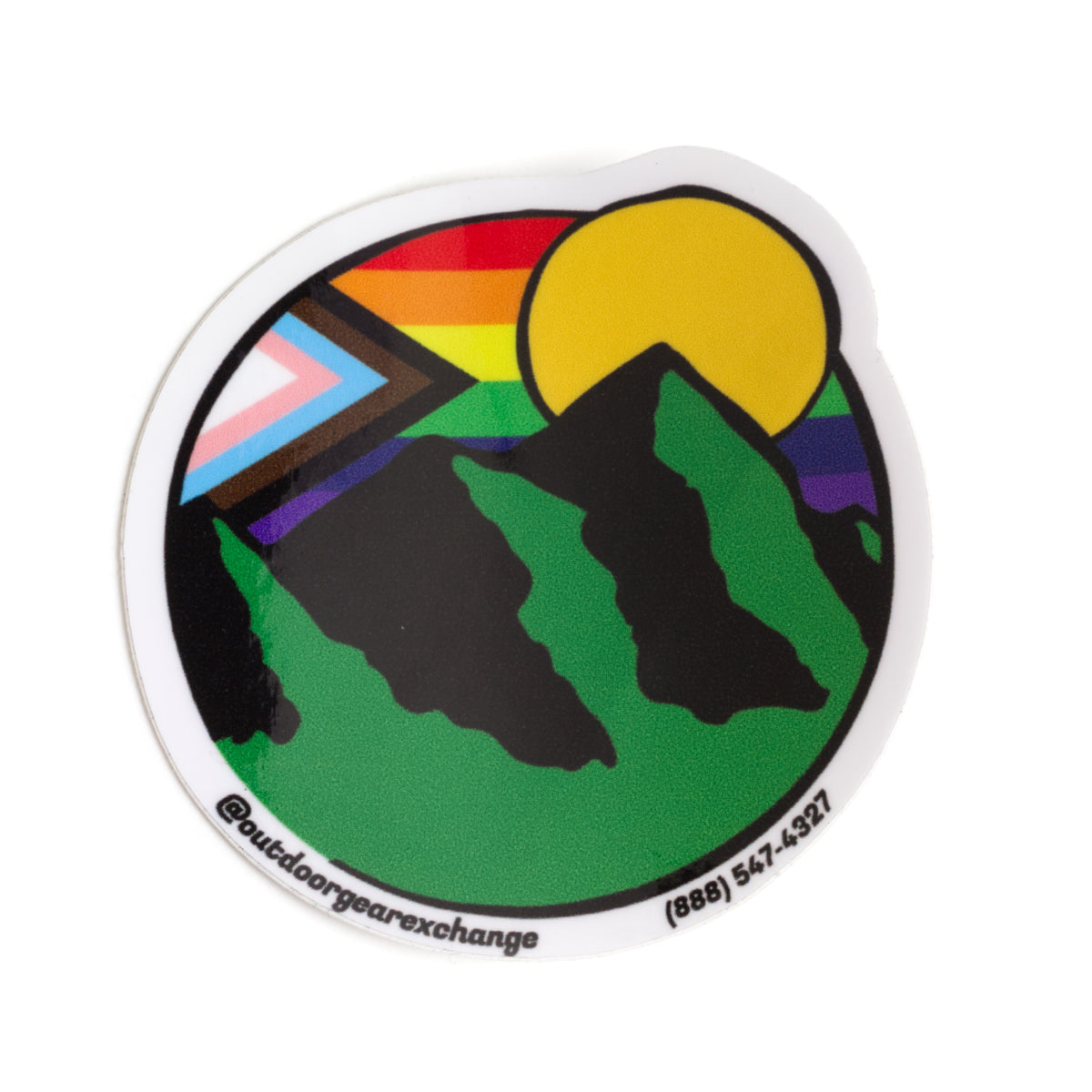 Outdoor Gear Exchange - OQE Rainbow Stamp Sticker