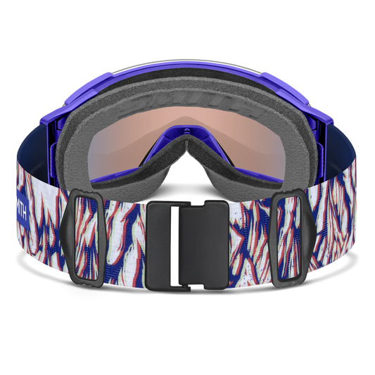 Smith - I/O Mag XL - Ultraviolet Peaking; Pro Photo Gold Mirror/Storm Blue Sensor Mirror