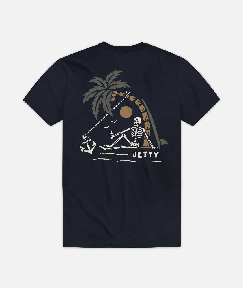 Jetty - No Man's Land Tee - Men's - Navy
