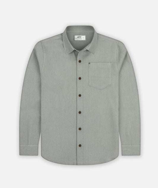 Jetty - Essex Oystex Shirt - Men's - Heather Grey