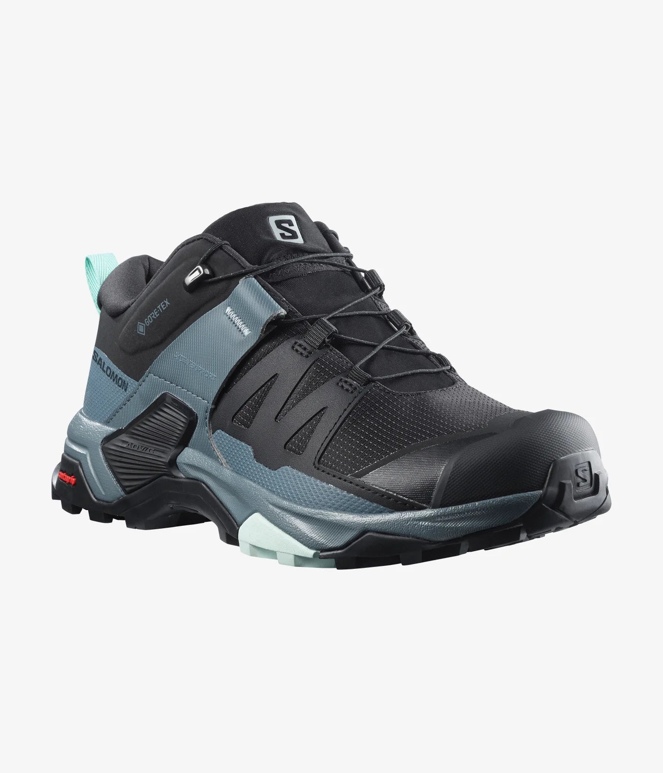 Salomon - X Ultra 4 Gore-Tex - Women's - Black / Stormy Weather / Opal Blue