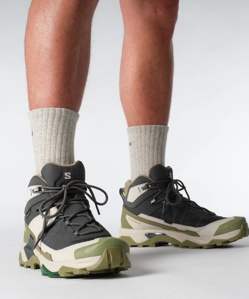 Salomon - X Ultra 5 Mid GTX M - Asphalt / Aloe / Eden