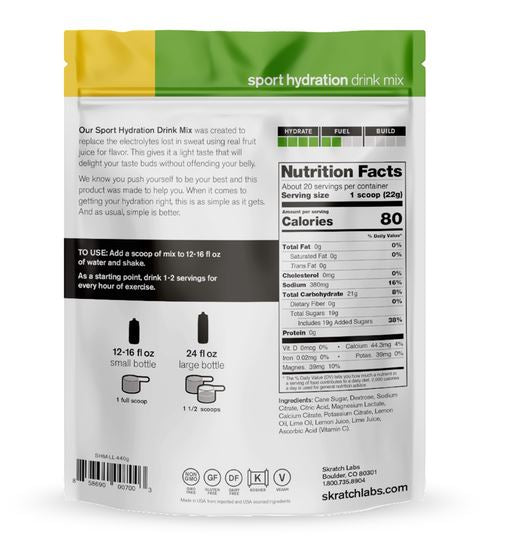 Skratch Labs - Hydration Sports Drink Mix - Lemons & Limes