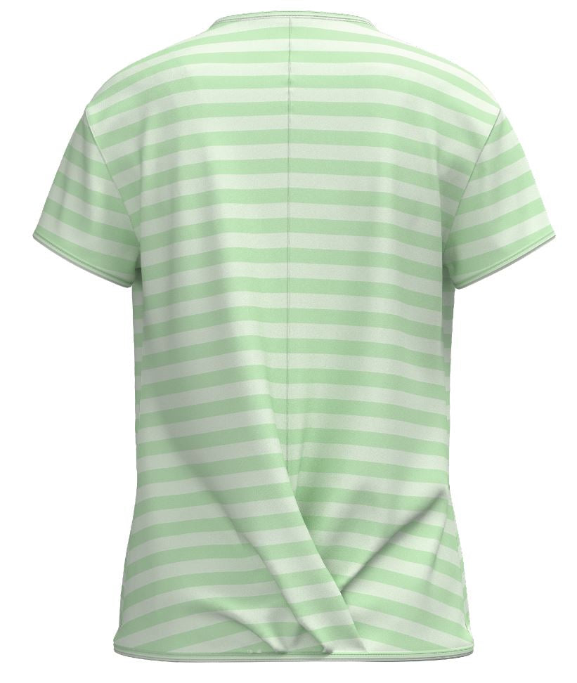 The North Face - Short Sleeve Tri-Blend Tee Girls - Misty Jade Stripe
