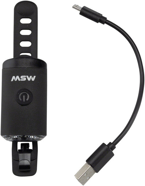 MSW - Tigermoth 100 USB Headlight - Black