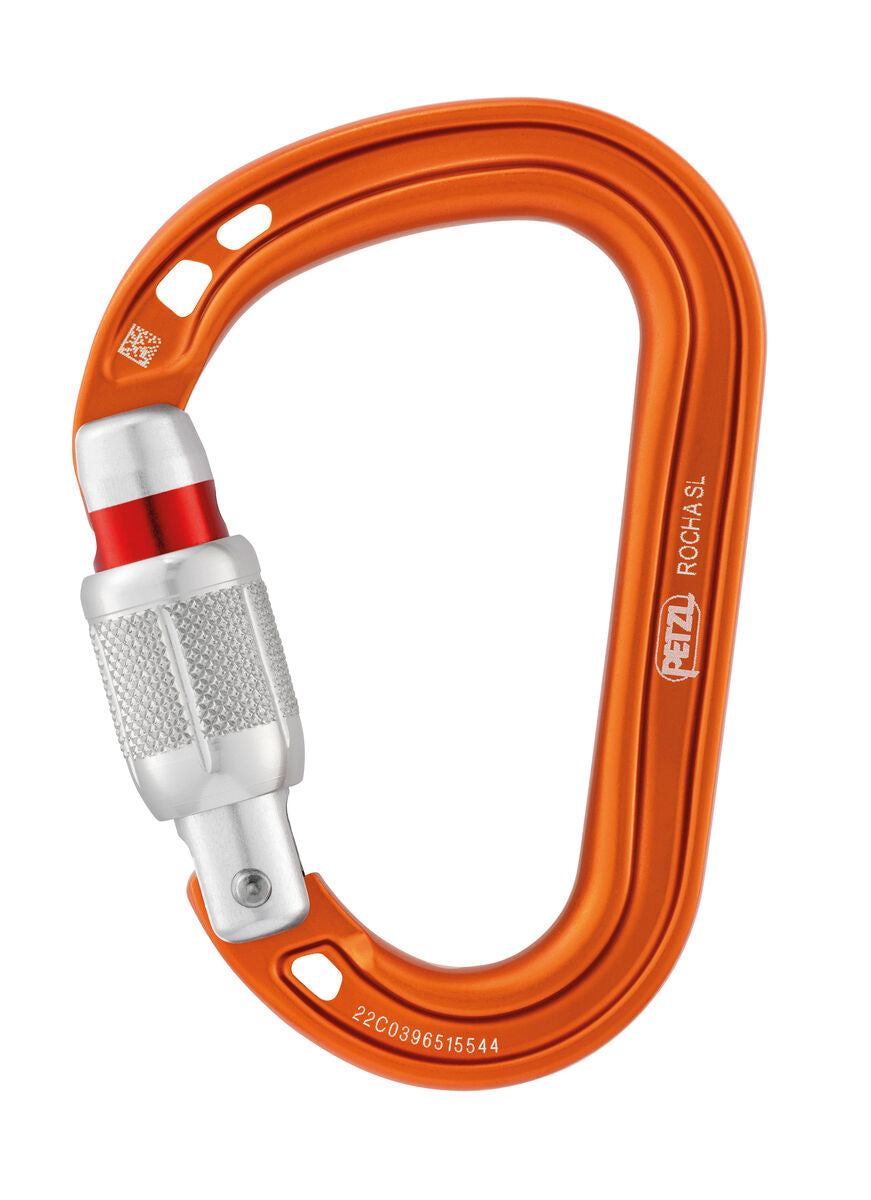 Petzl - Rocha Screw-Lock Carabiner - Orange