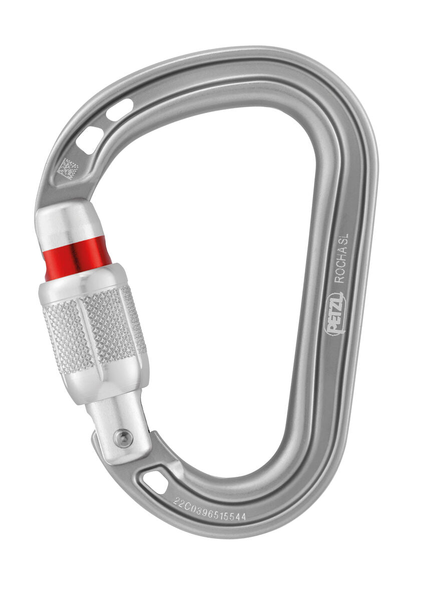 Petzl - Rocha Screw-Lock Carabiner - Gray