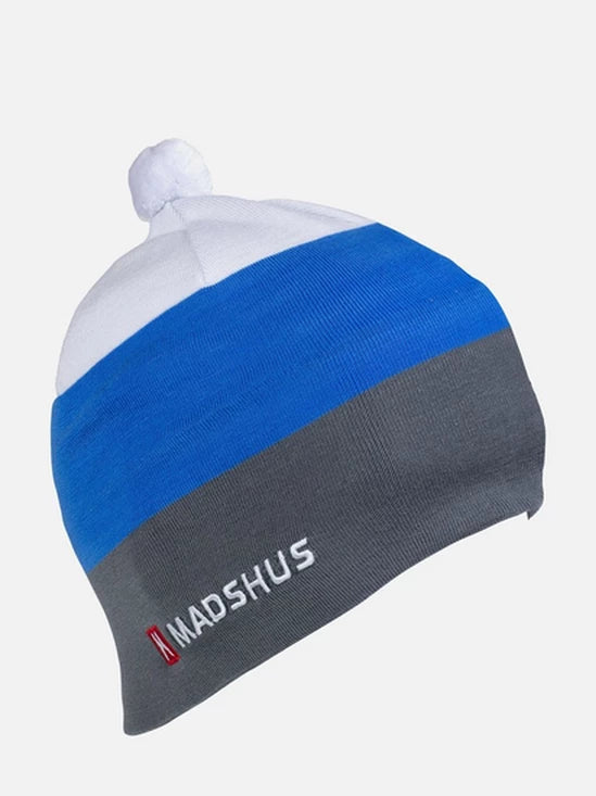 Madshus - Active Beanie - White/Blue/Gray