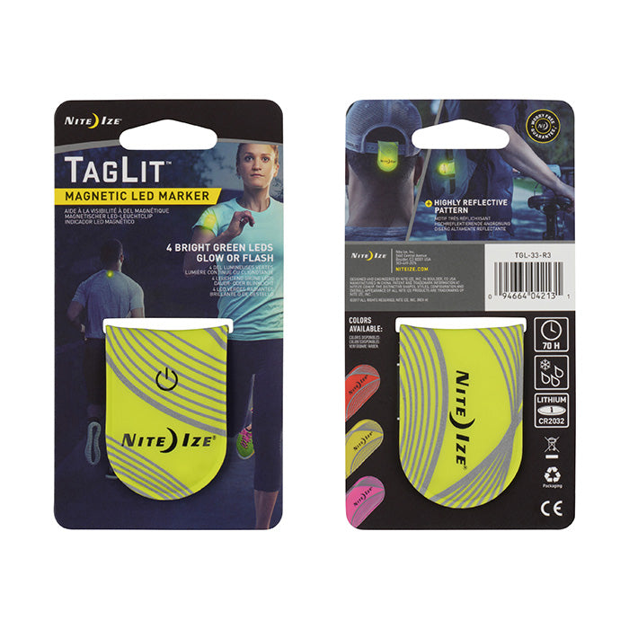 Nite Ize - Taglit Magnetic LED Marker - Neon Yellow/Green Le