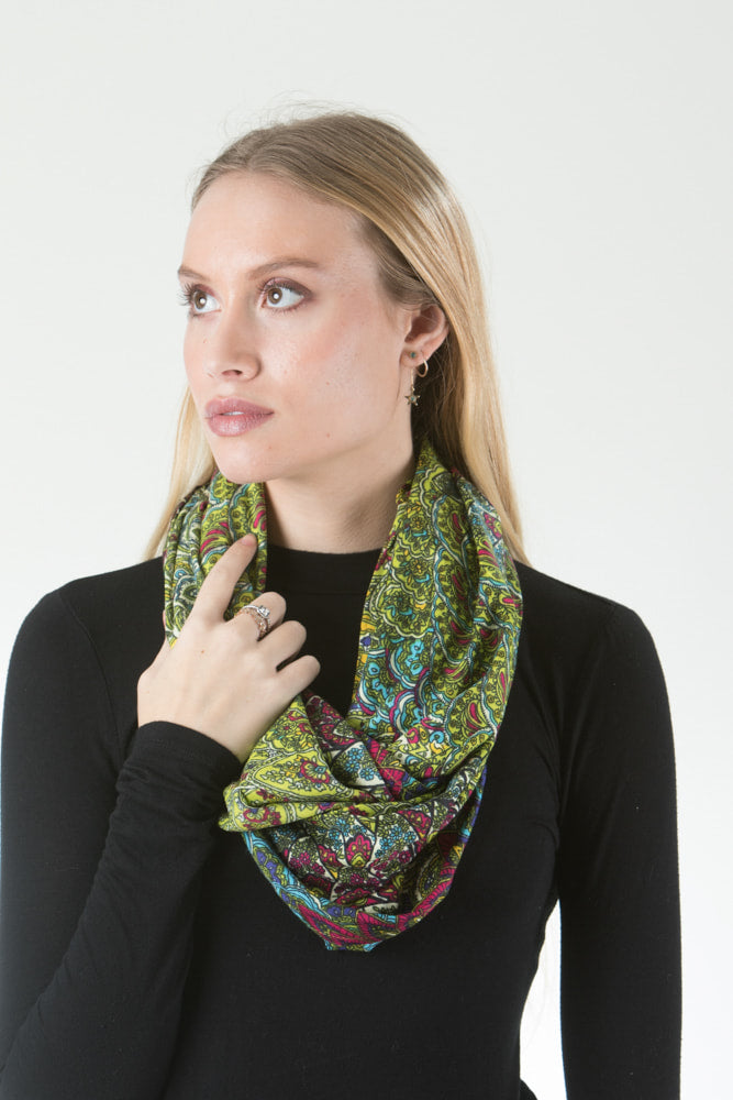 US Sherpa - Mandala Scarf - Green