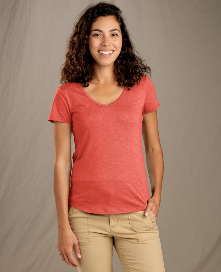 Toad and Co - Marley Short Sleeve V-Neck Tee - Iron