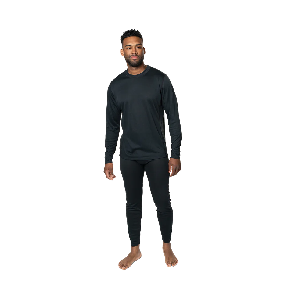 Polarmax - Men's Double Layer Crew - Black