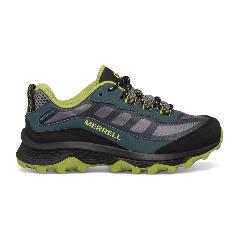 Merrell - Big Kids Moab Speed Low Waterproof - Deep Green/Black