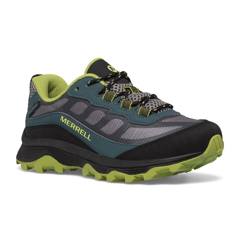 Merrell - Big Kids Moab Speed Low Waterproof - Deep Green/Black