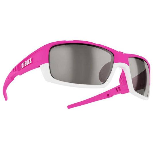 Bliz Eyewear - Tracker -  Pink White; Smoke Silver Mirror - Pink White; Smoke Si