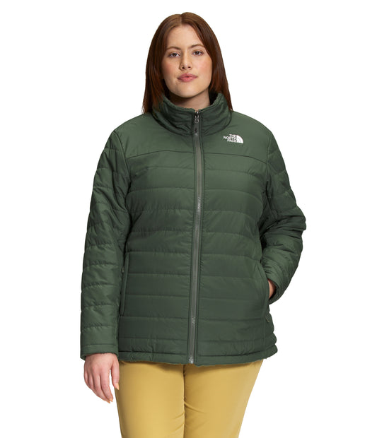 The North Face - Mossbud Insulated Reversible Jacket - Women's Plus - Gardenia White