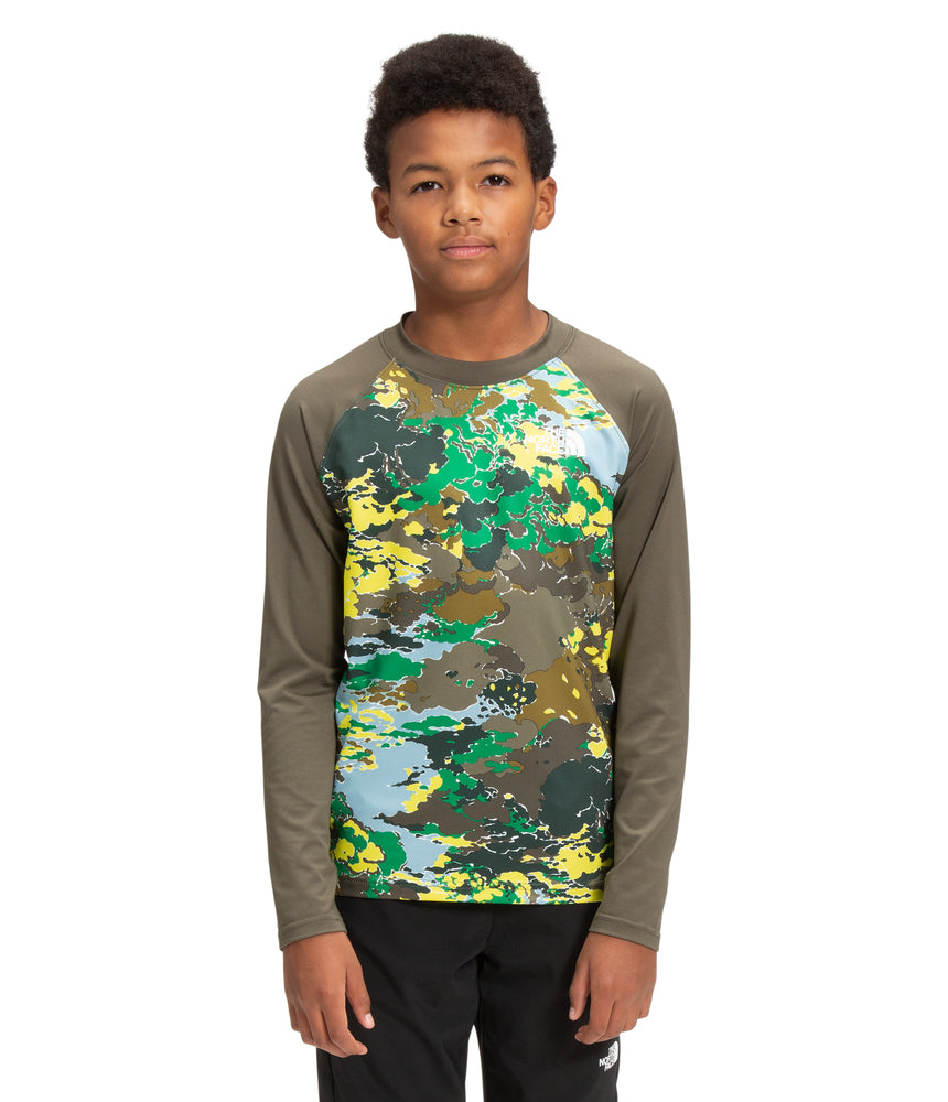 The North Face - Boys Amphibious LS Sun Tee - Sulphur Spring Green