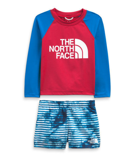 The North Face - Toddler Long Sleeve Sun Set - New Taupe Green Fly Reel Print