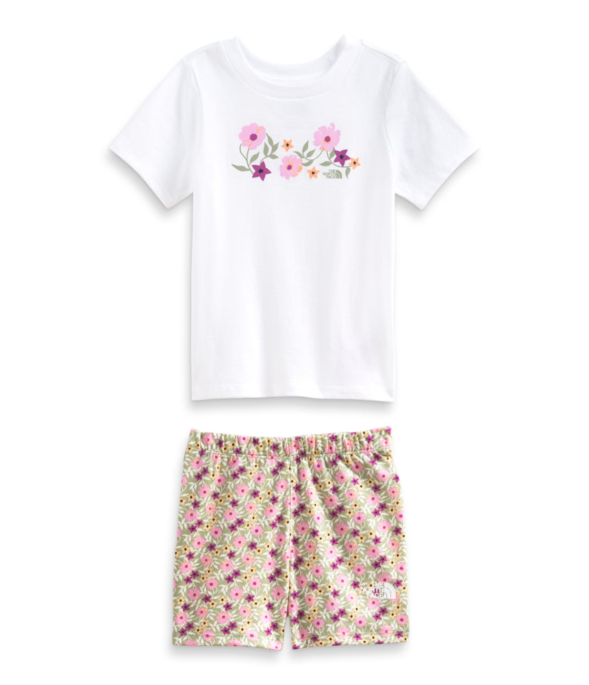 The North Face - Toddler Cotton Summer Set - Banff Blue Mountain Floral Print