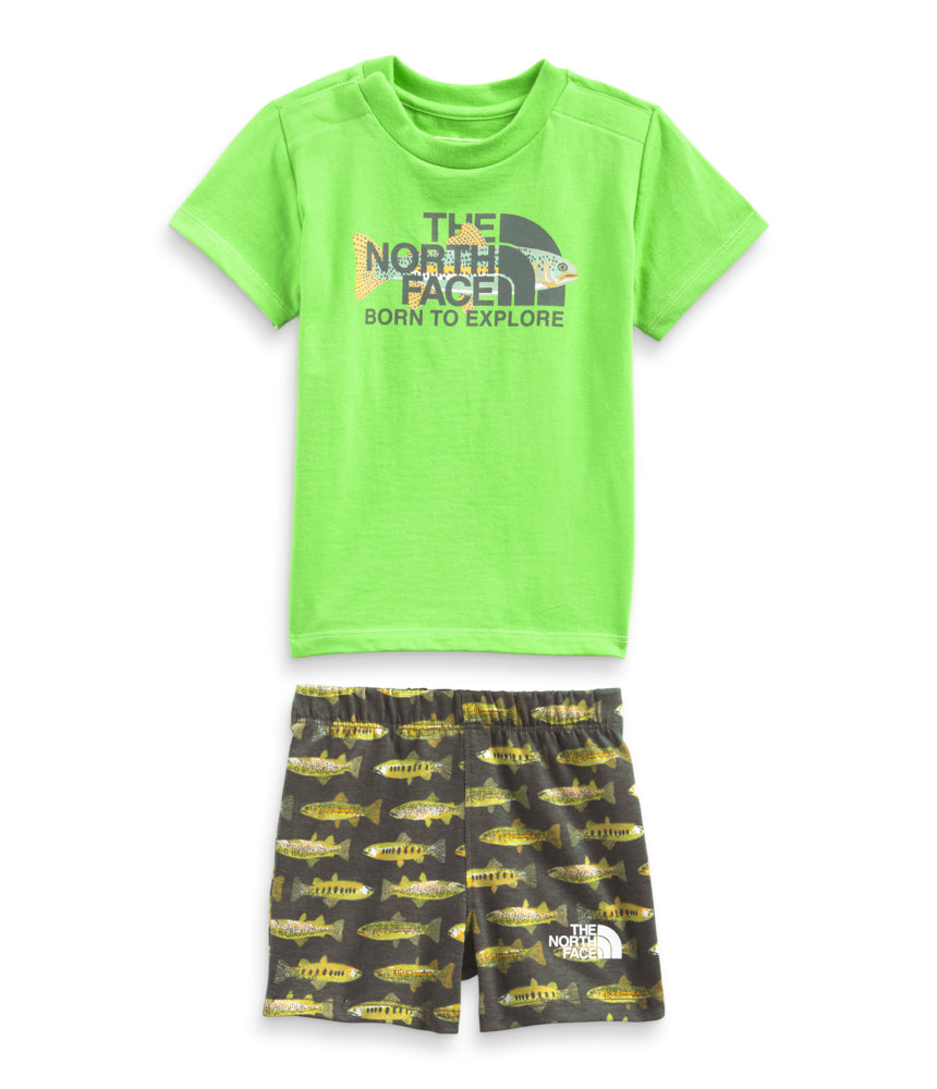 The North Face - Infant Cotton Summer Set - Meld Grey Toad Camo Print