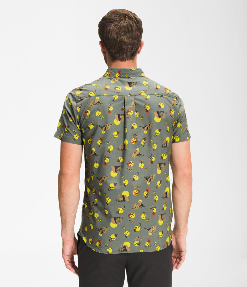 The North Face - Short Sleeve Baytrail Pattern Shirt - Men's - Gardenia White Snakes On A Plain Multi Print