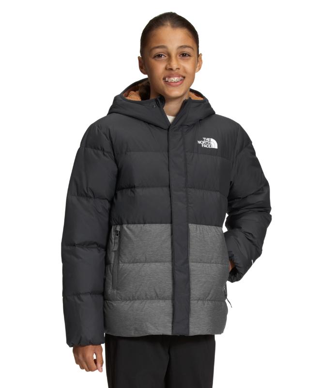 The North Face - Boys North Down Fleece-Lined Parka - Tnf Medium Grey Heather