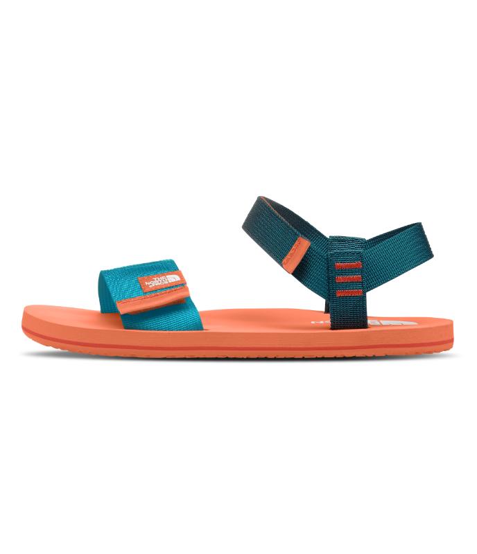The North Face - Skeena Sandal - Youth - Scuba Blue/Dusty Coral Orange