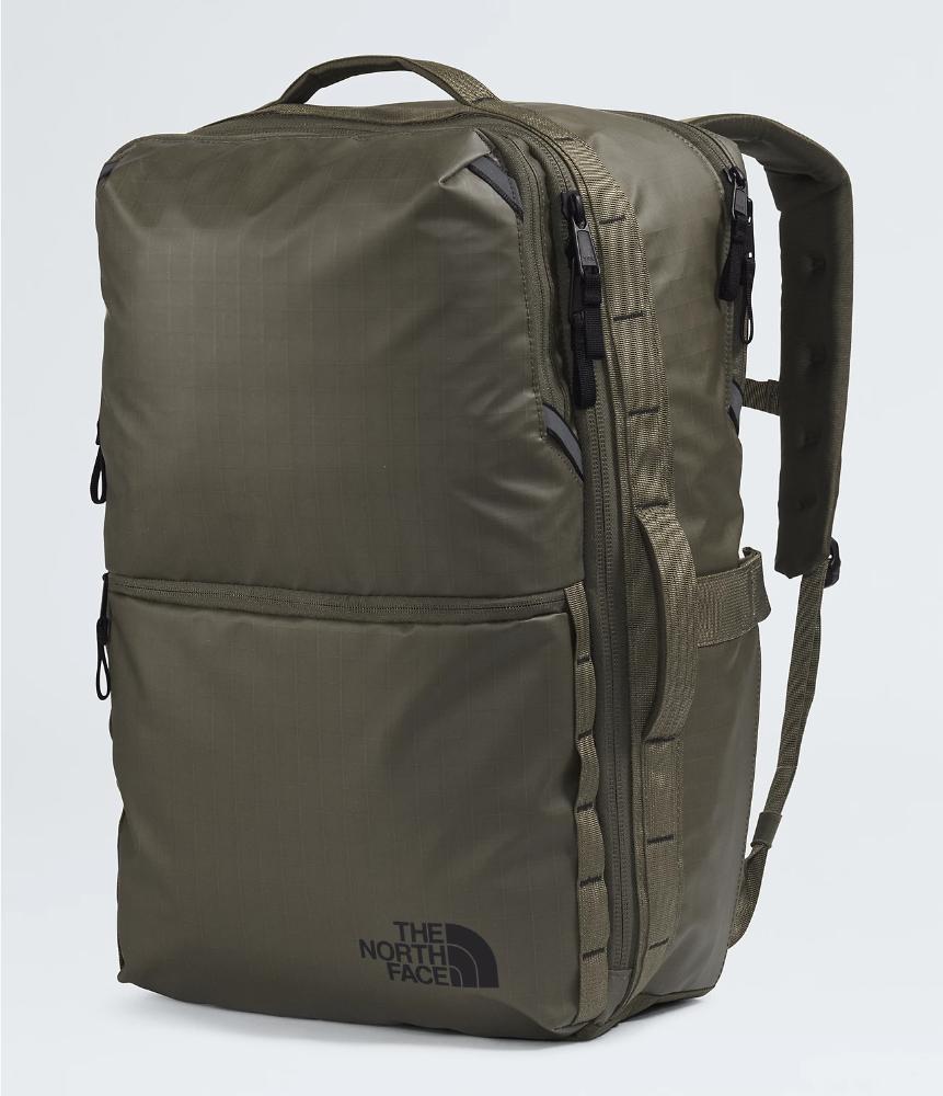 north face backpack green The North Face Base Camp Voyager Travel Pack: New Taupe Green/Black