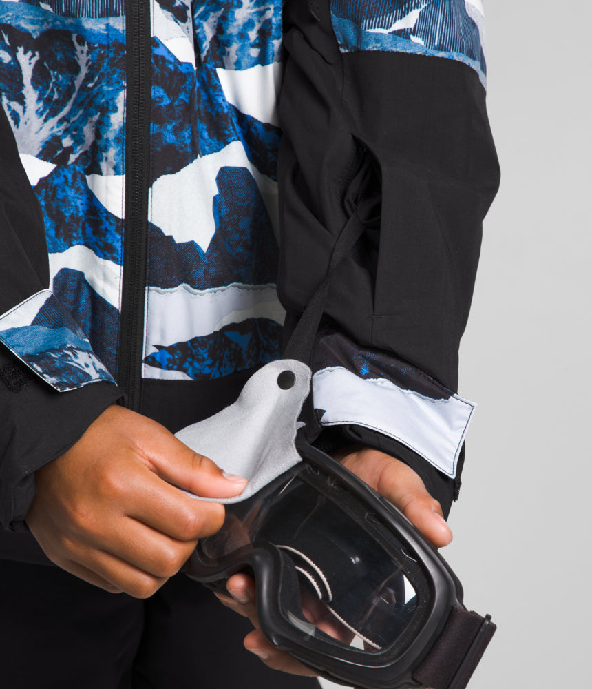 The North Face - Boys Freedom Insulated Jacket - LG TNF Black - Optic Blue Mountain