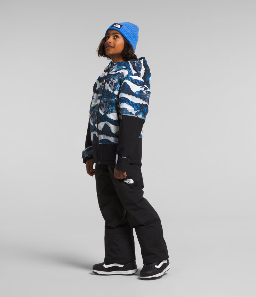 The North Face - Boys Freedom Insulated Jacket - LG TNF Black - Optic Blue Mountain