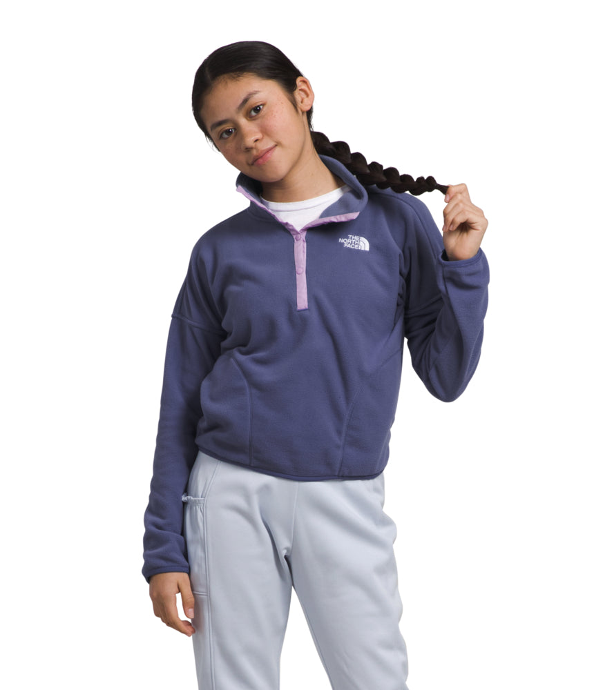 The North Face - Glacier Pullover - Girls' - Cave Blue