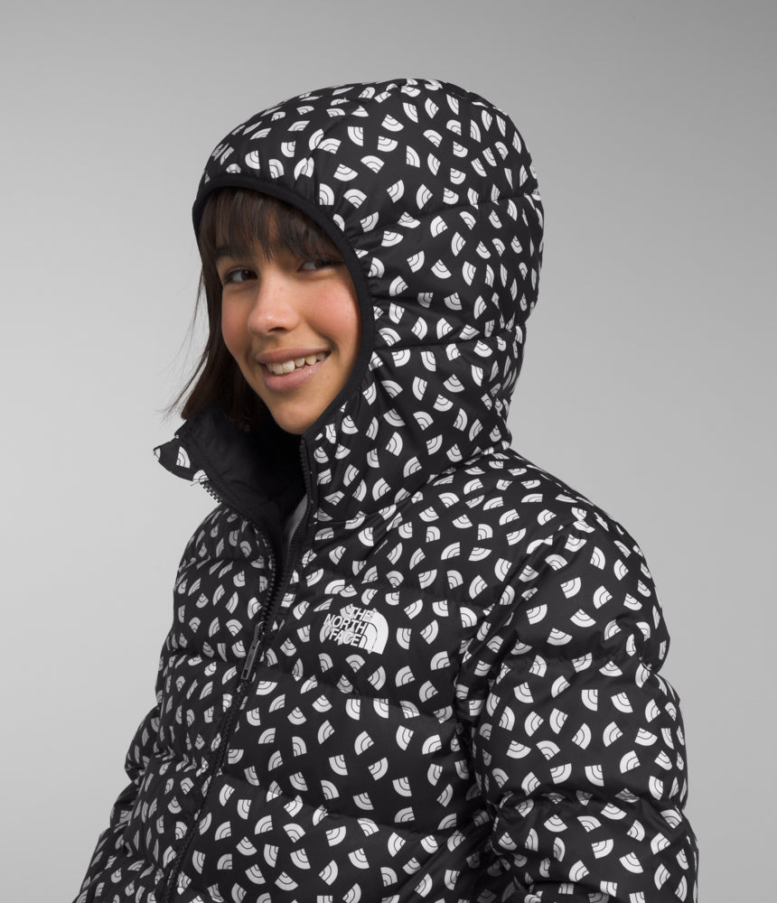 The North Face - Reversible North Down Hooded Jacket - Girls' - Tnf Black