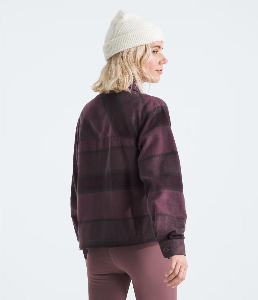 The North Face - Valley Flannel Shirt - Women's - Midnight Mauve Macro Small Plaid