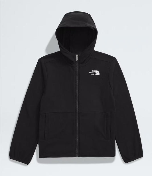 The North Face - Glacier Full Zip Hooded Jacket - Teen - Tnf Black