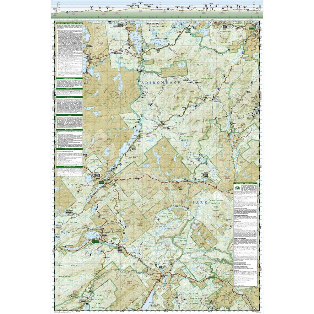 National Geographic - Northville-Lake Placid Trail Map