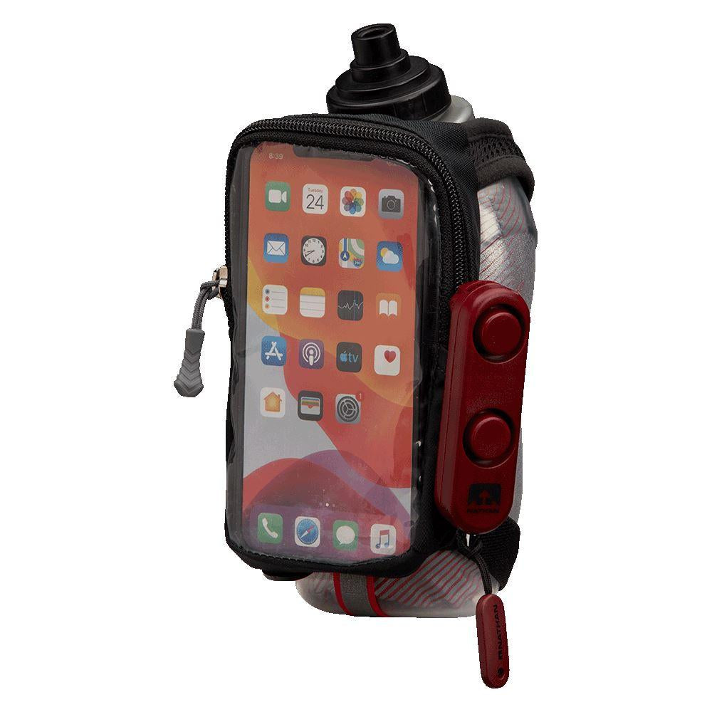 Nathan - SaferRun Speedview 18oz Insulated Flask - Black/Tigerlily