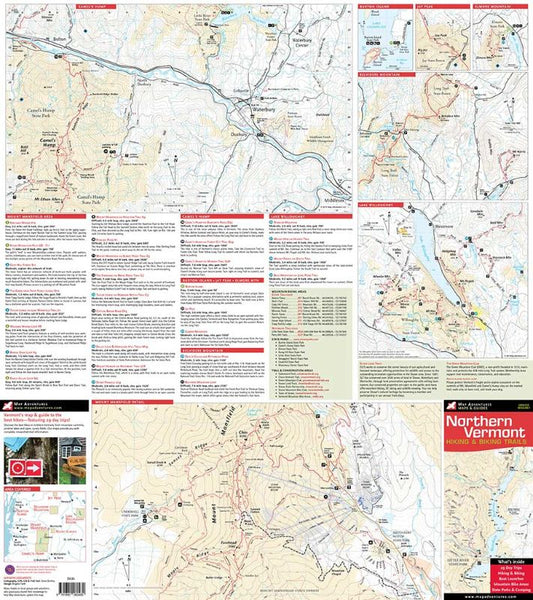Map Adventures - Northern Vermont Mountains Map