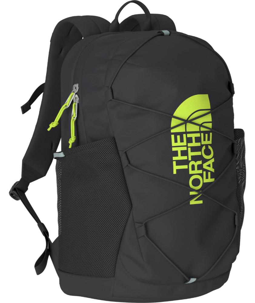 north face backpack youth The North Face Youth Court Jester Backpack: Asphalt Grey/LED Yellow