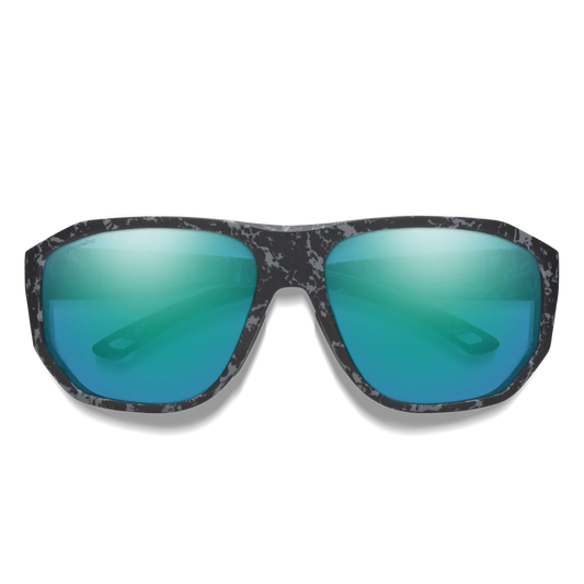 Smith - Outrigger - Matte Ash Marble; ChromaPop Polarized Opal Mirror