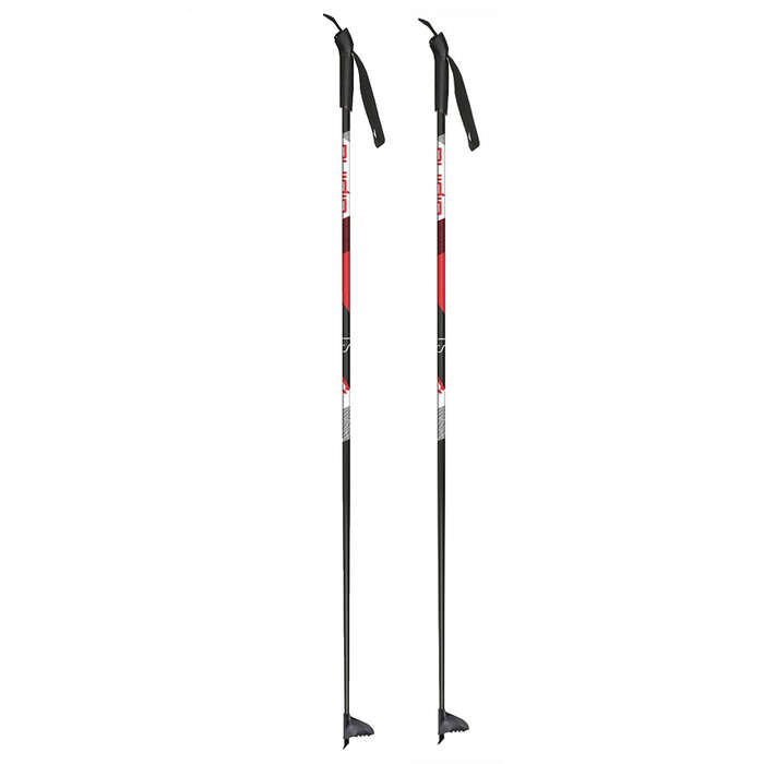 Alpina - ST Plus Nordic Poles - Black/Red