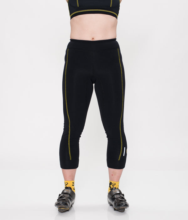 C2 - Performance Crop Power Stretch Tights - Black