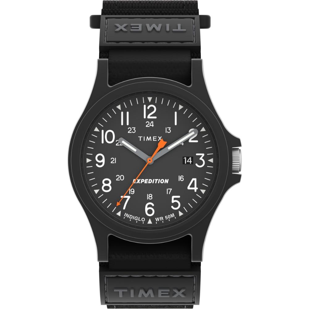 Timex - Expedition Acadia 40mm Fabric Strap - Black/Black