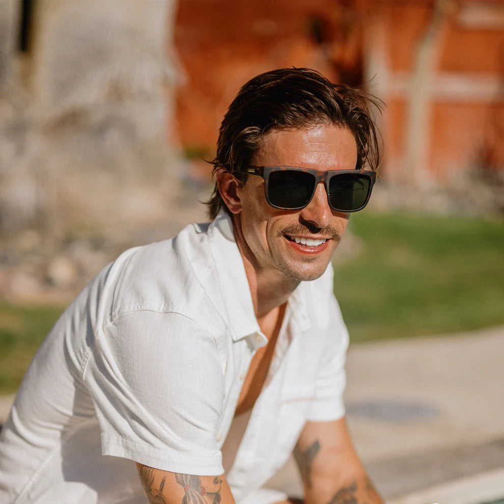Suncloud - Quiver - Matte Yellow Tortoise/Polarized Gray Green