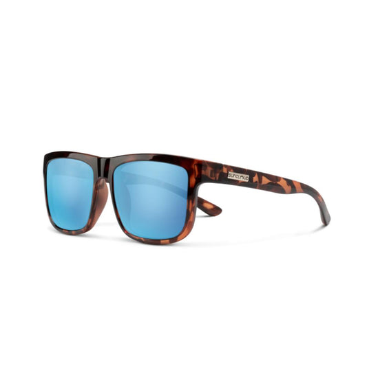 Suncloud - Quiver - Matte Ice Tortoise; Polarized Purple Mirror