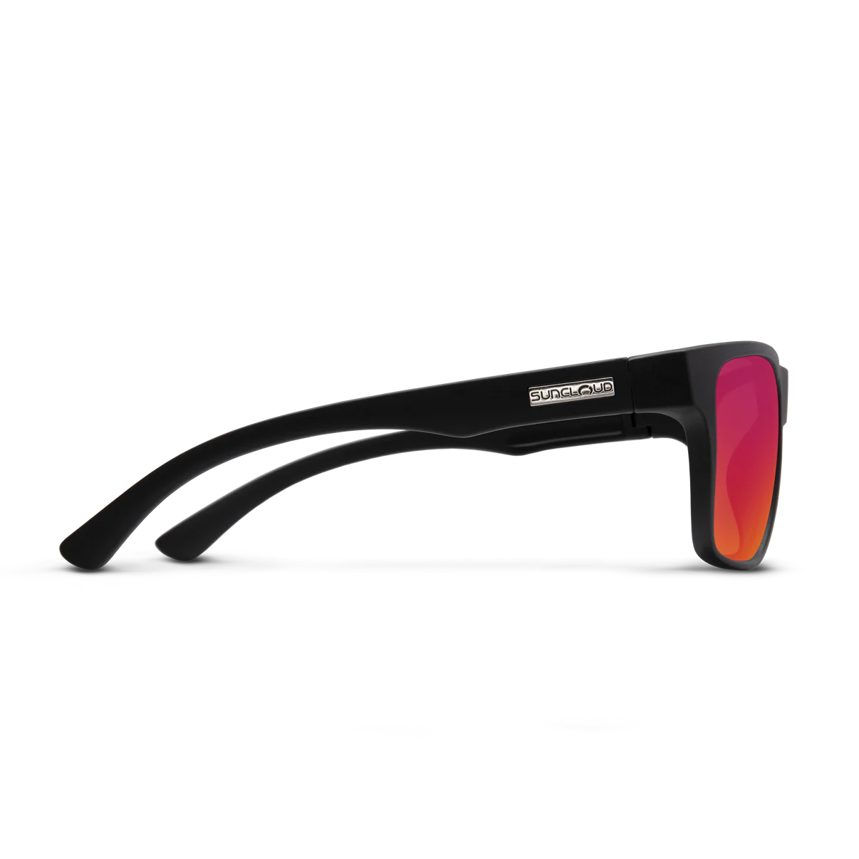 Suncloud - Rambler - Matte Black; Polarized Red Mirror