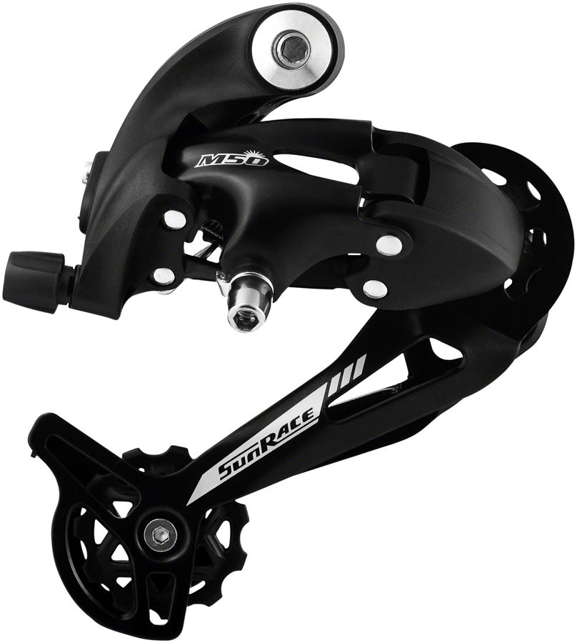 SunRace - M57 Rear Derailleur - 7/8-Speed, Long Cage, Black - Black