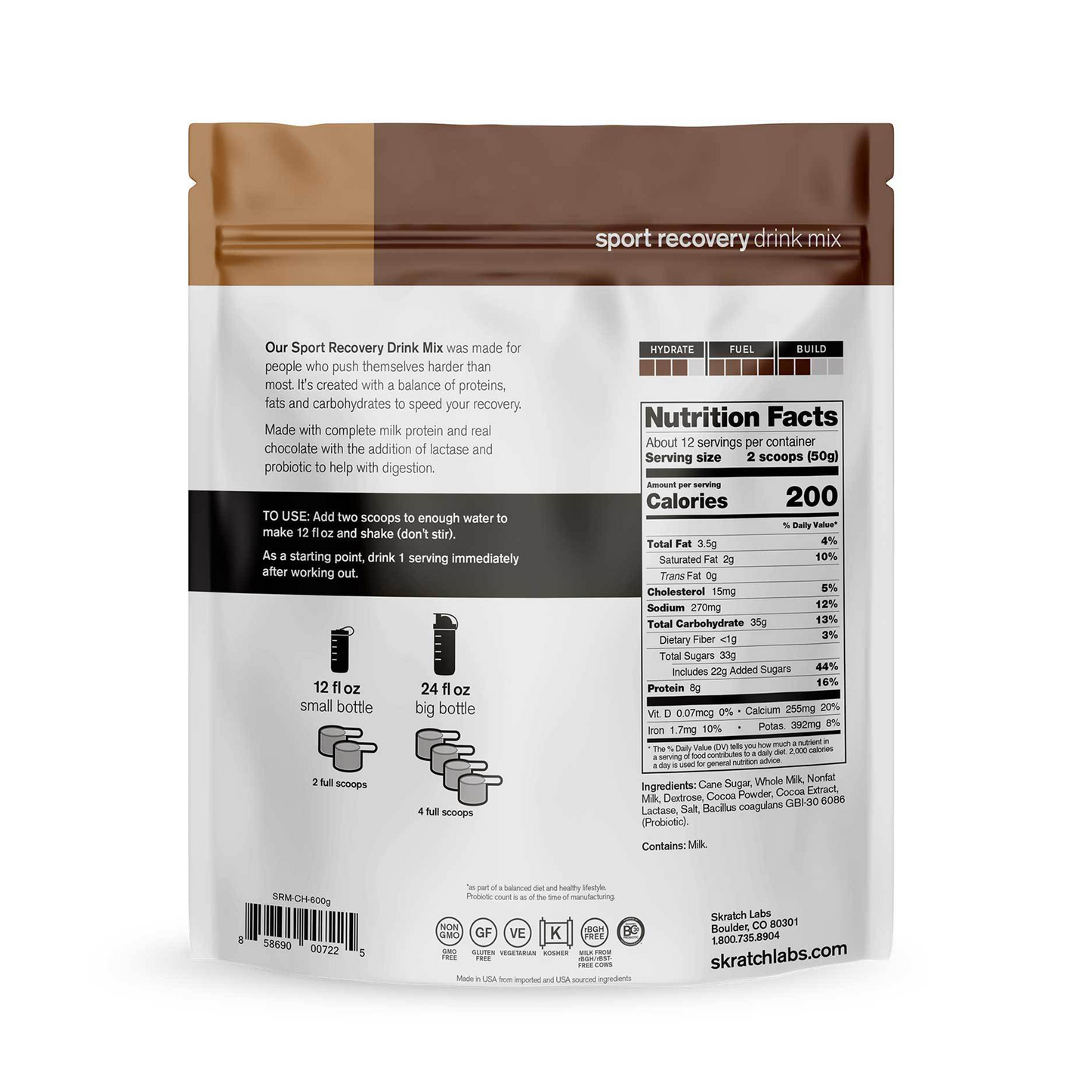 Skratch Labs - Sport Recovery Drink Mix - Chocolate