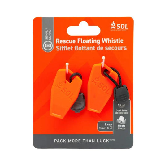 SOL - Rescue Floating Whistle - 2 Pack