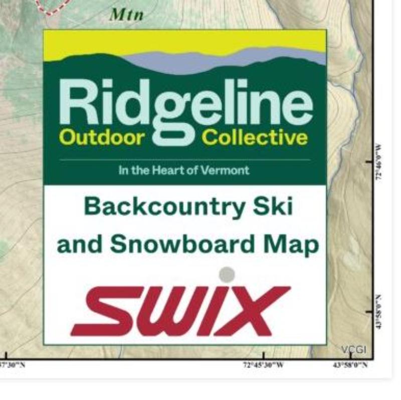 Ridgeline Outdoor Collective - Backcountry Ski/Ride Map
